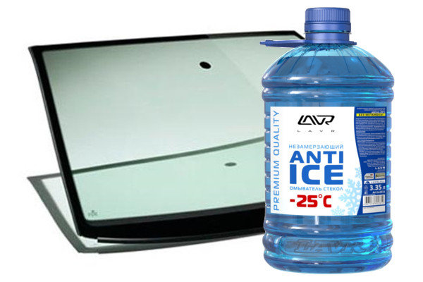 Жидкость стеклоомывателя, зимняя (-25) "Anti Ice", 3,35л