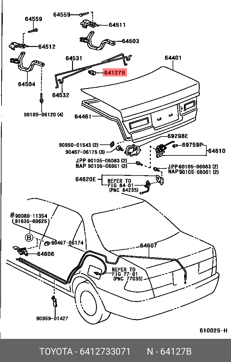 Amazon.com: Car Tailgate Lock Block, for Toyota Corolla E12