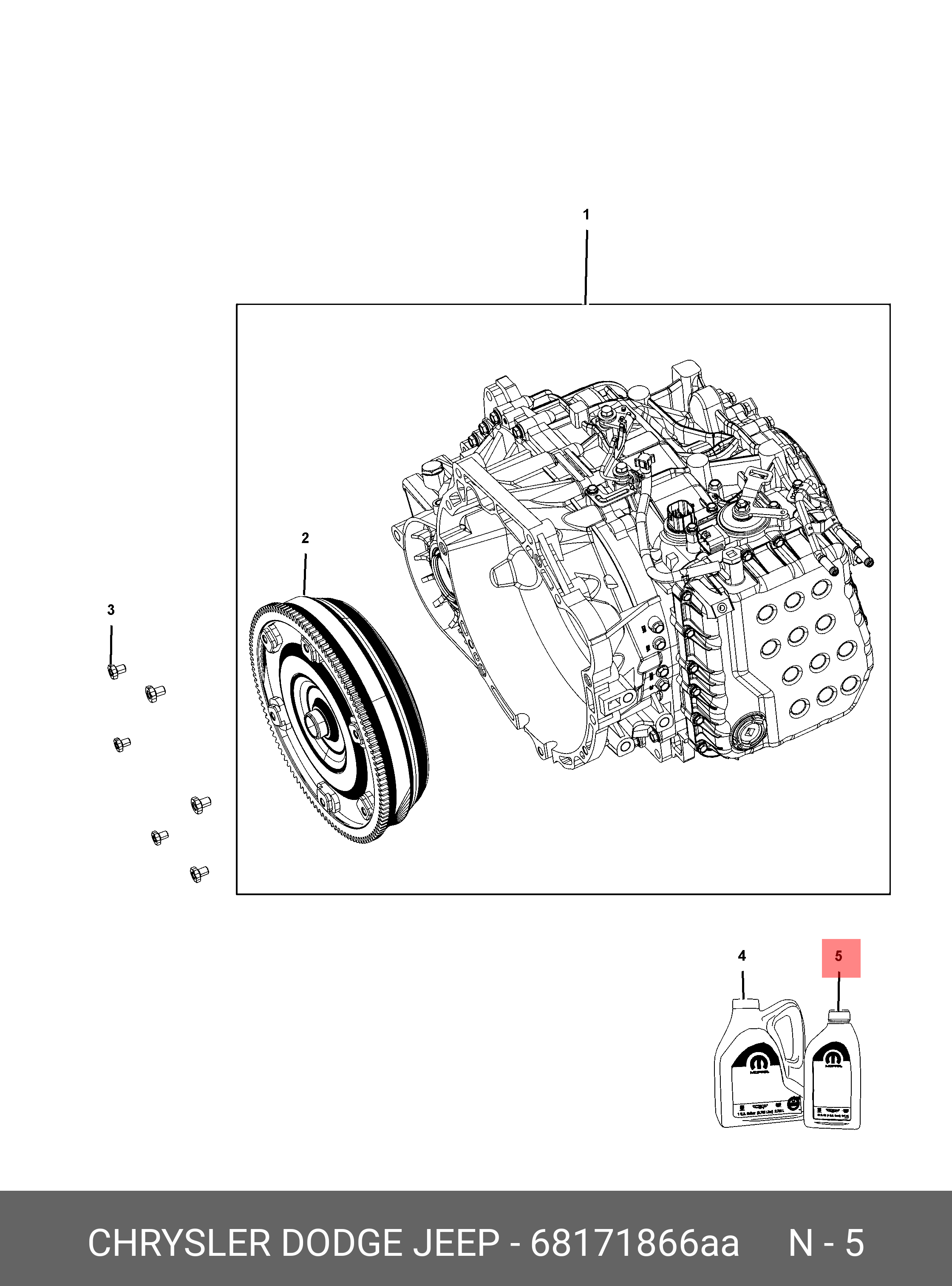 ATF SP-IV Chrysler 68171 866AA