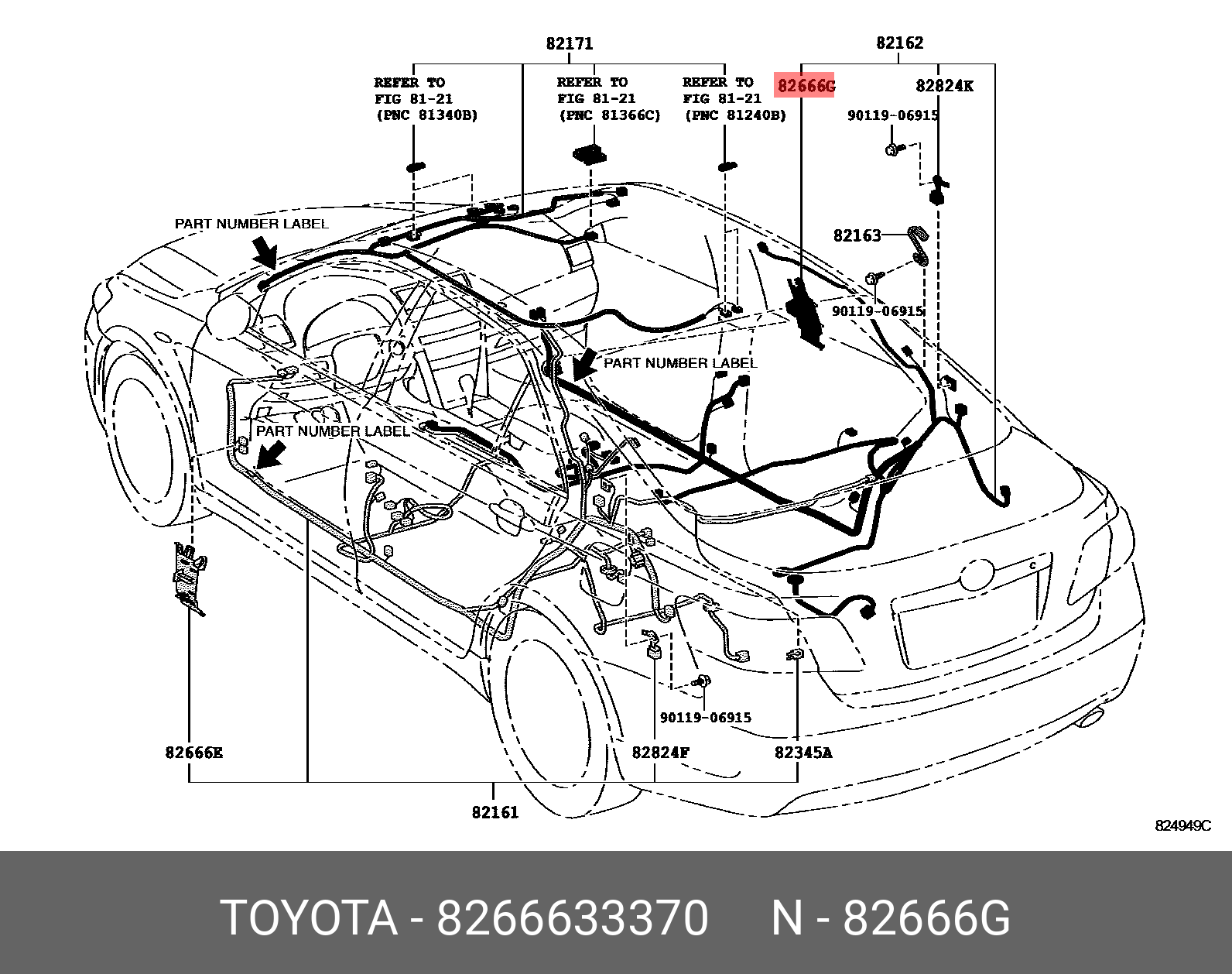 CAMRY 200601 - 201108, HOLDER, CONNECTOR NO.8