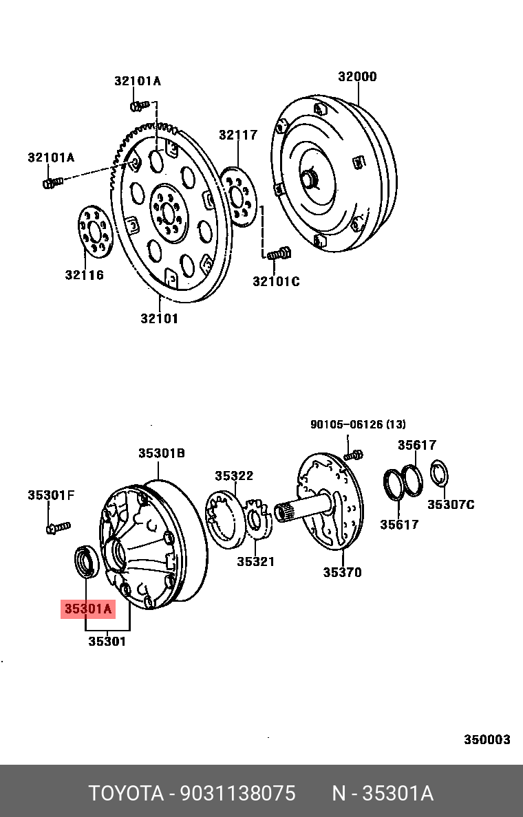 9031138075, PROBOX/ SUCCEED 200206-201409, NCP5#, NLP51, SEAL, OIL (FOR TRANSAXLE HOUSING)