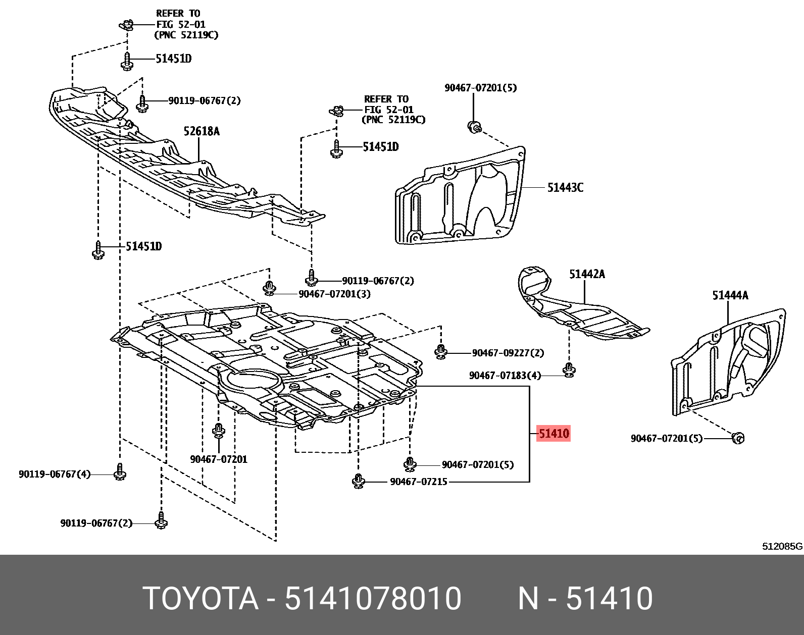 TOYOTA HARRIER 201312 - 202005 GENUINE PARTS