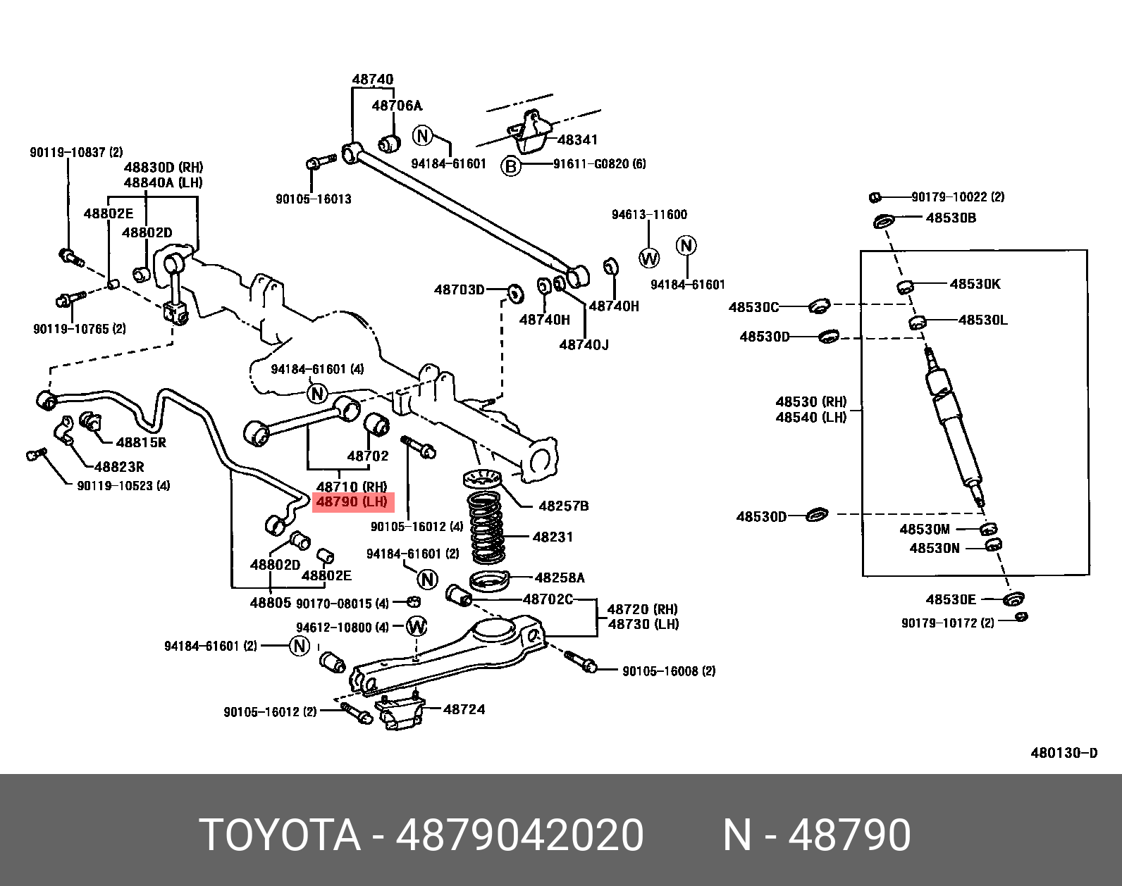 TOYOTA HARRIER 201312 - 202005 GENUINE PARTS