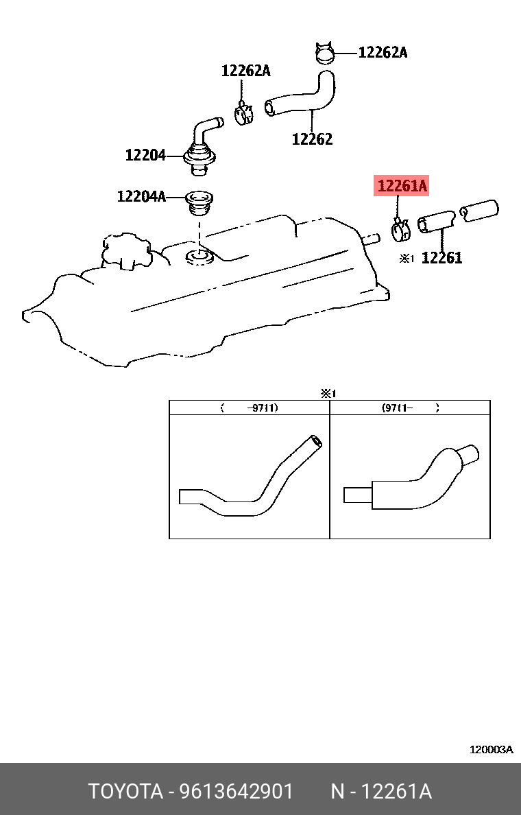 IQ 200811 - 201603, CLAMP OR CLIP, HOSE(FOR WATER BY-PASS HOSE)
