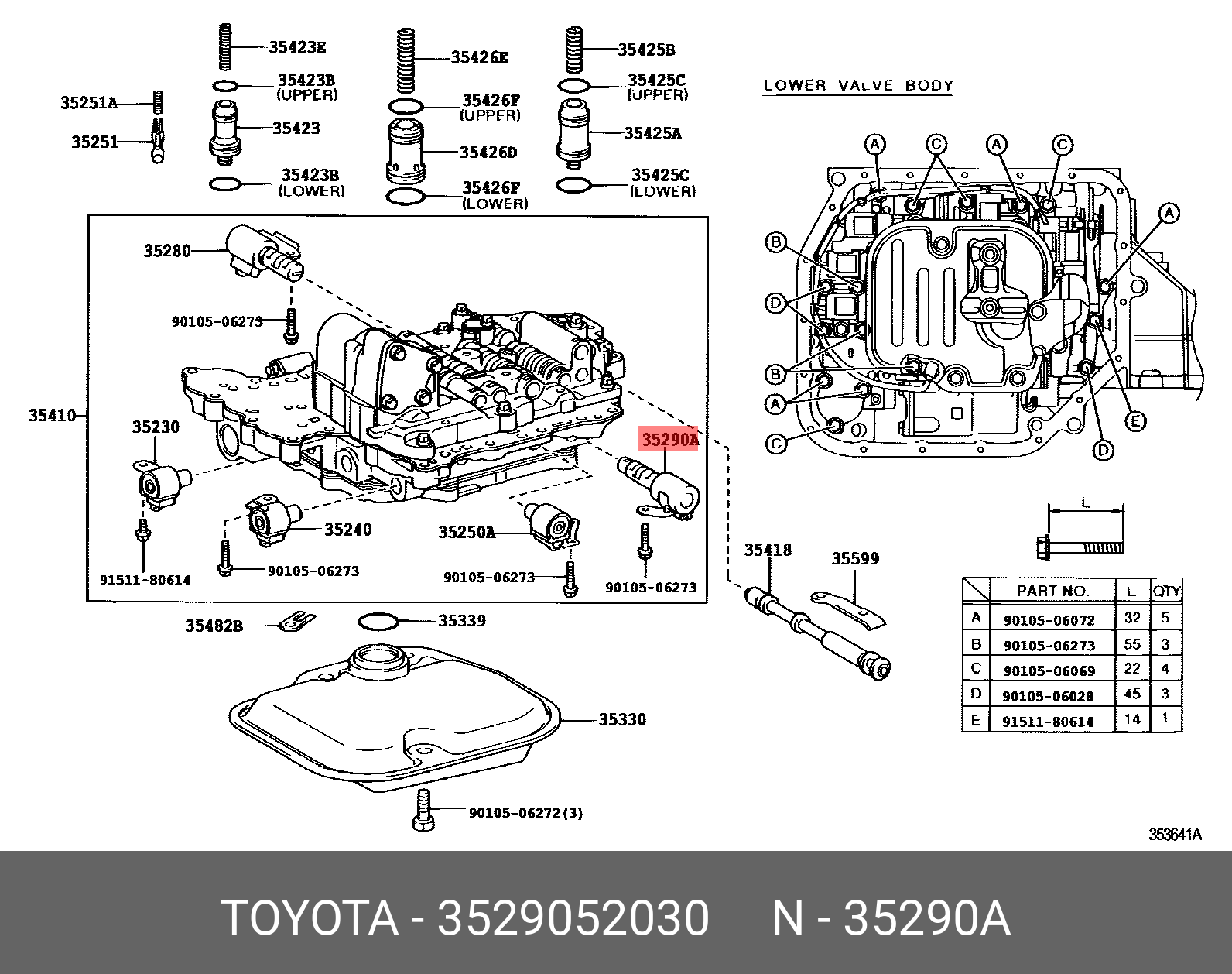 WILL CYPHA 200209 - 200507, SOLENOID ASSY, LINE PRESSURE CONTROL