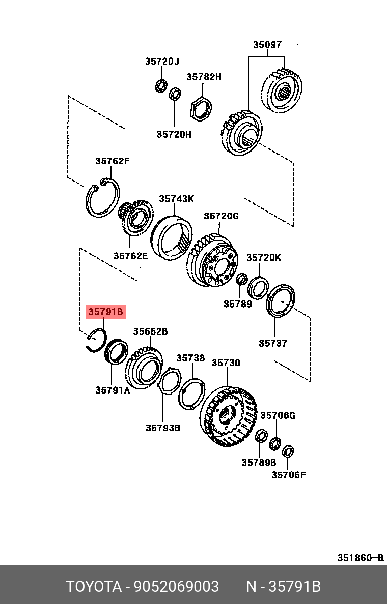 PORTE 200407 - 201206, RING, HOLE SNAP(FOR 1 WAY CLUTCH)