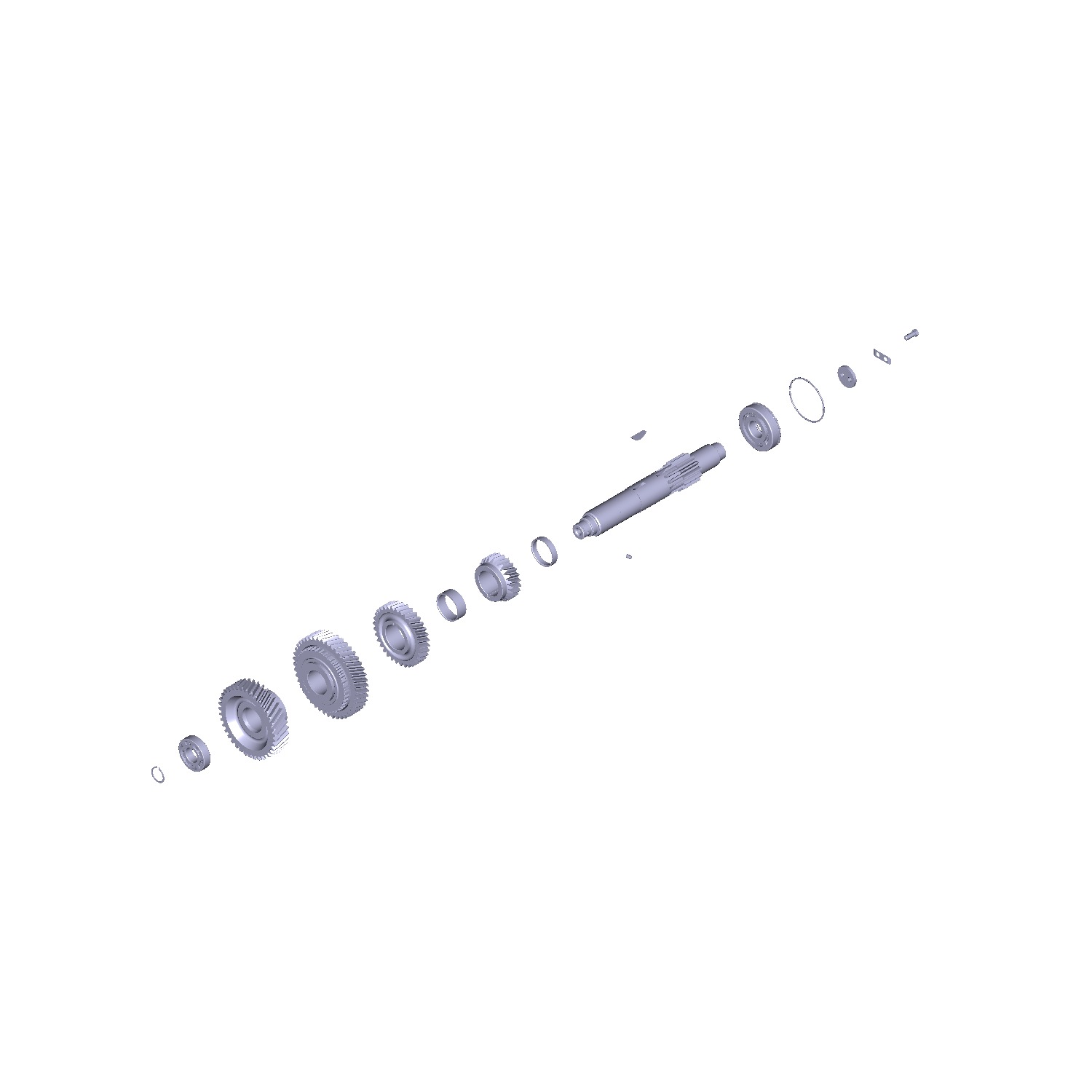 Подшипник роликовый премежуточного вала передний