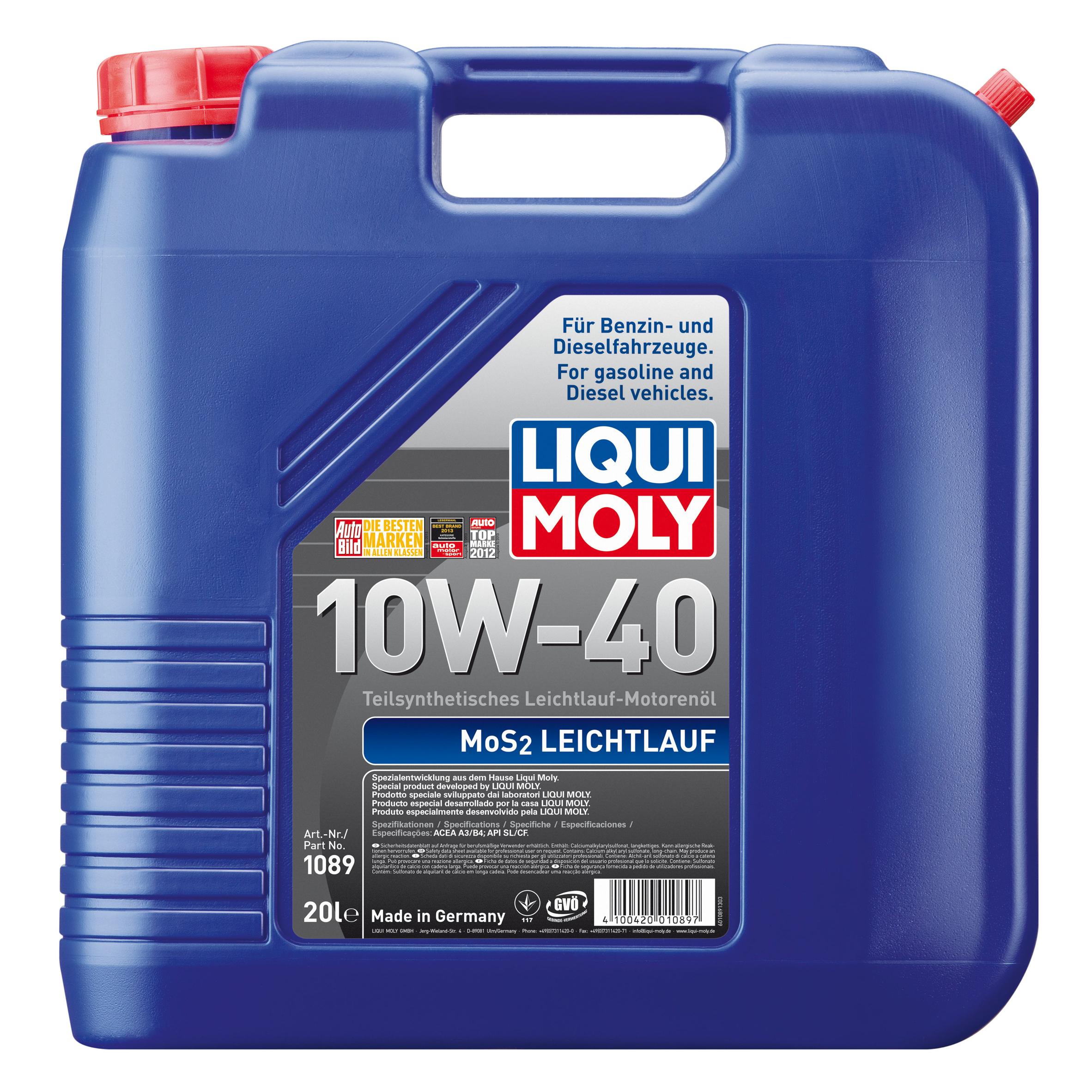 Liqui Moly MoS2 Leichtlauf SAE 10W-40
