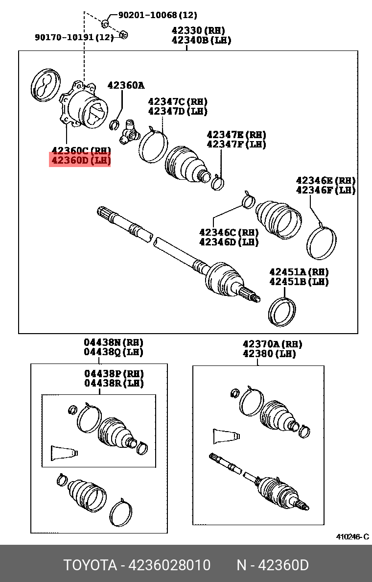 TOYOTA COROLLA CROSS 2021 - ZSG10 ZVG1# GENUINE PARTS