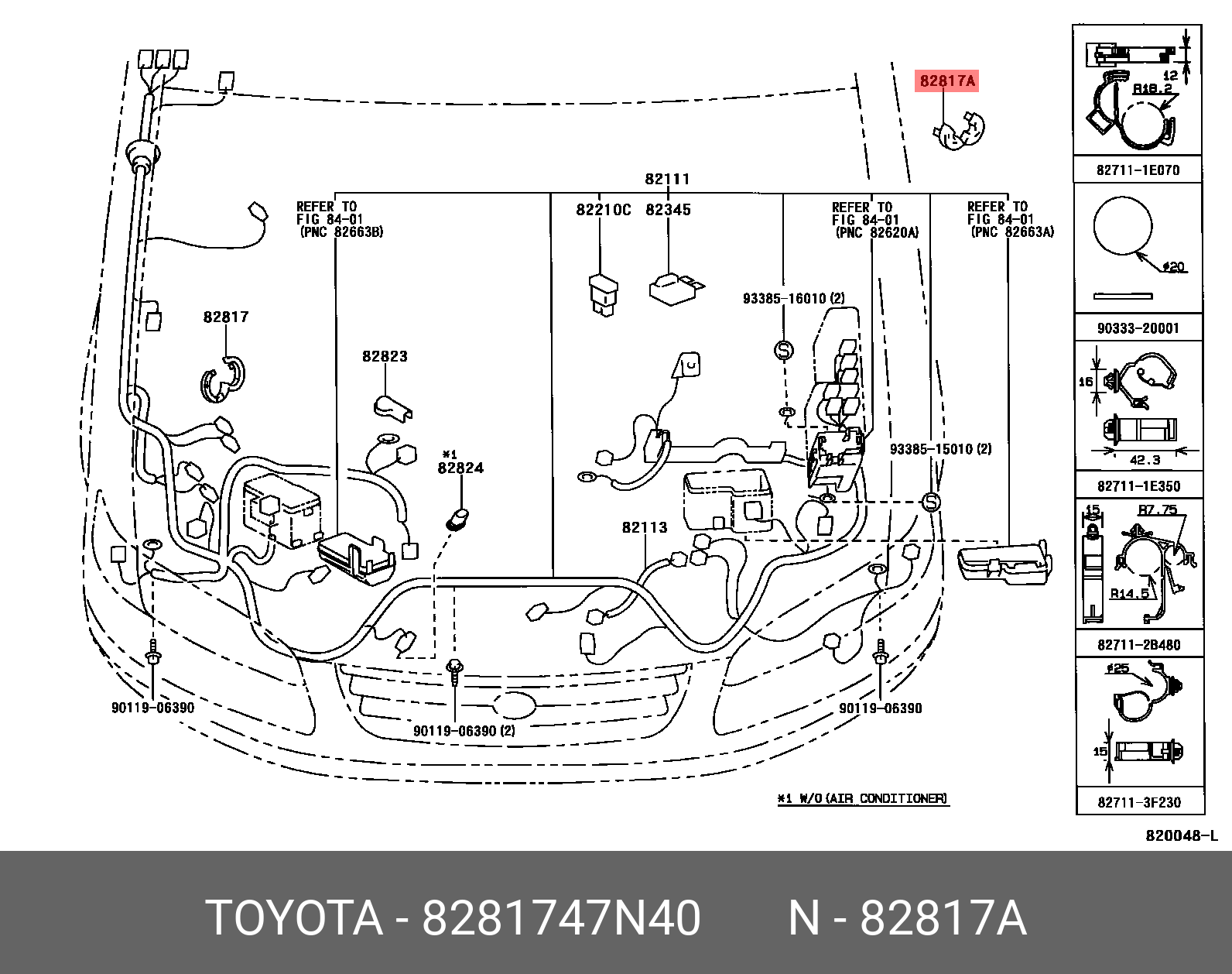 PRIUS 201511 -, PROTECTOR, WIRING HARNESS, NO.2